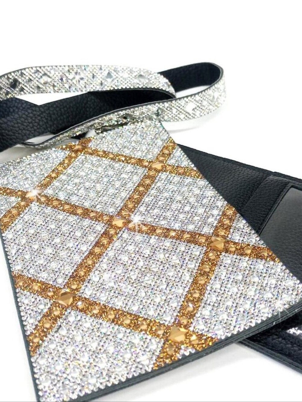 Jacqueline Kent Embellished Crossbody Bag with Gold and Silver